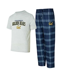 Concepts Sport Men's 2-Piece Navy/Gray Cal Bears Top and Pants Sleep Set