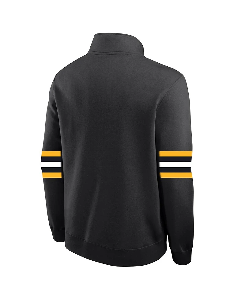 Nike Men's Black Army Knights West Point Classic Collection Club Fleece Half-Zip Pullover Hoodie