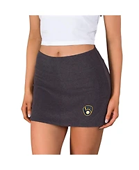 Concepts Sport Women's Charcoal Milwaukee Brewers Centerline Knit Skort