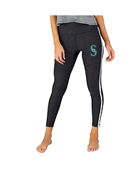 Concepts Sport Women's Charcoal/White Seattle Mariners Centerline Knit Leggings