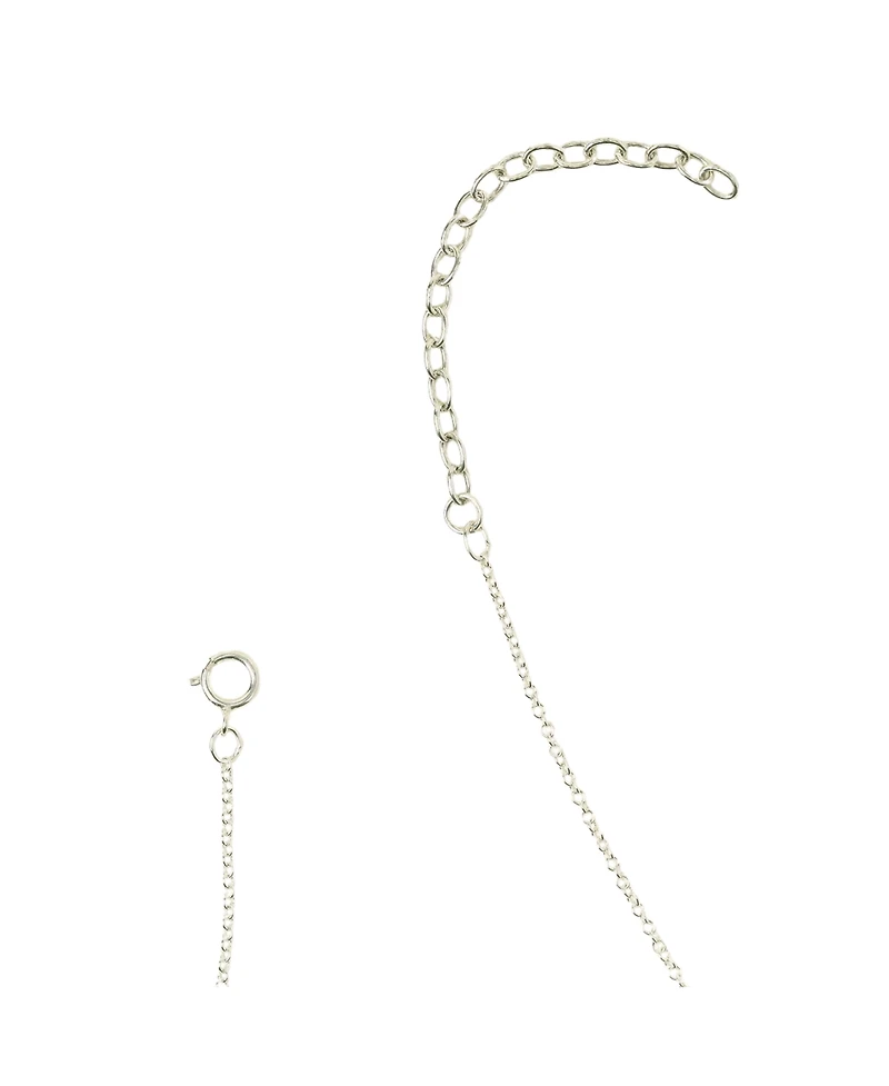 Uncommon Goods Birth Flower Pendant Necklace Sterling Silver