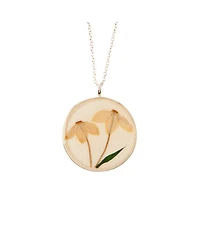 Uncommon Goods Birth Flower Pendant Necklace Sterling Silver