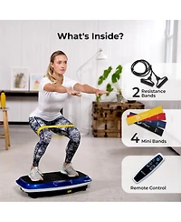 LifePro Waver Vibration Plate - Full Body Fitness Platform with Loop Bands for Weight Loss & Toning