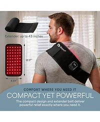 LifePro Micro Red Light Therapy Belt with Vibration Nir & Red Light Therapy for Pain Relief, Recovery, and Performance Enhancement