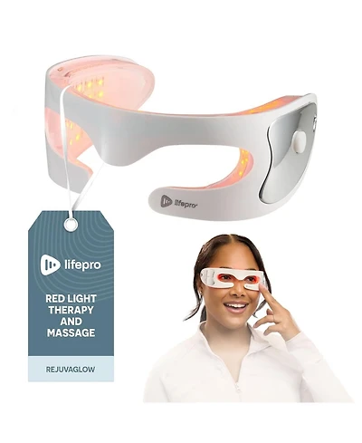 LifePro VizaCure Portable Led Light Therapy Mask for Face & Neck – Black Facial Mask for Skin Rejuvenation