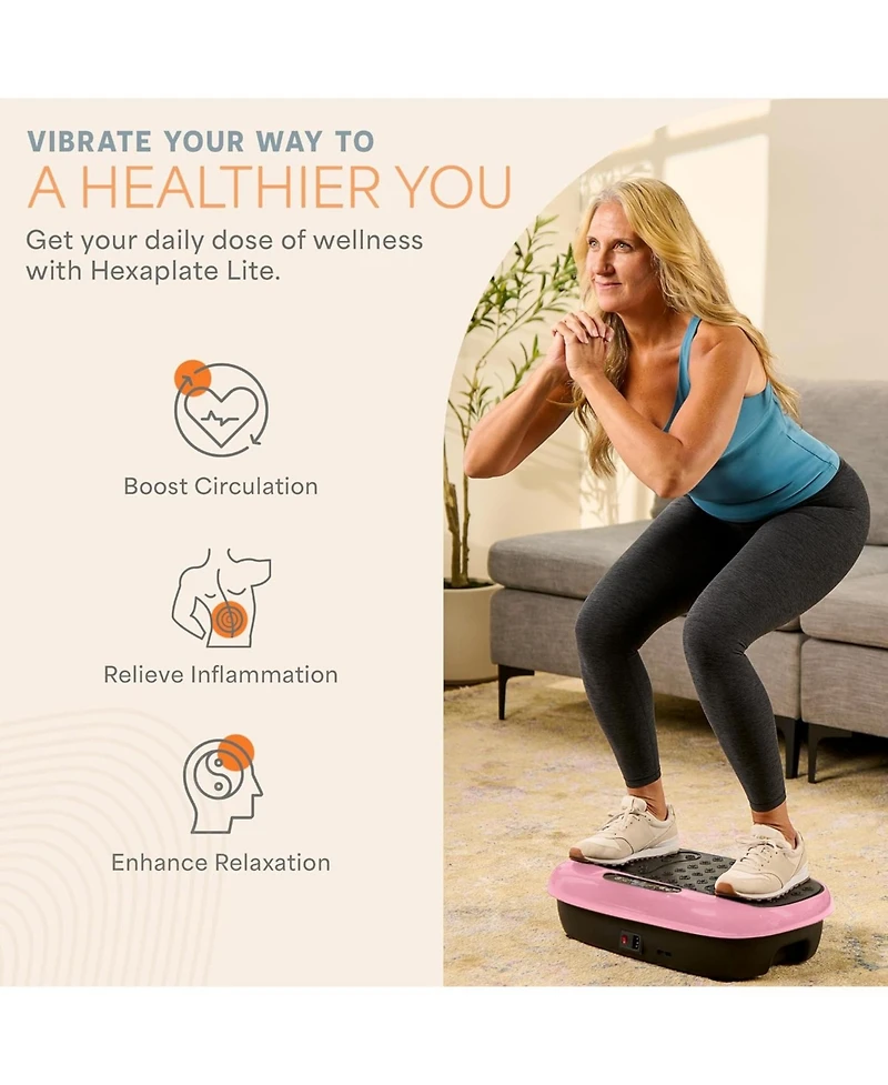 Lifepro Vibration Plate Exercise Machine – Full Body Platform with Magnetic Acupoints for Muscle Toning, Lymphatic Drainage & Recovery