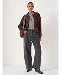 Hush Women's Wool Blend Jacquard Shirt Jacket