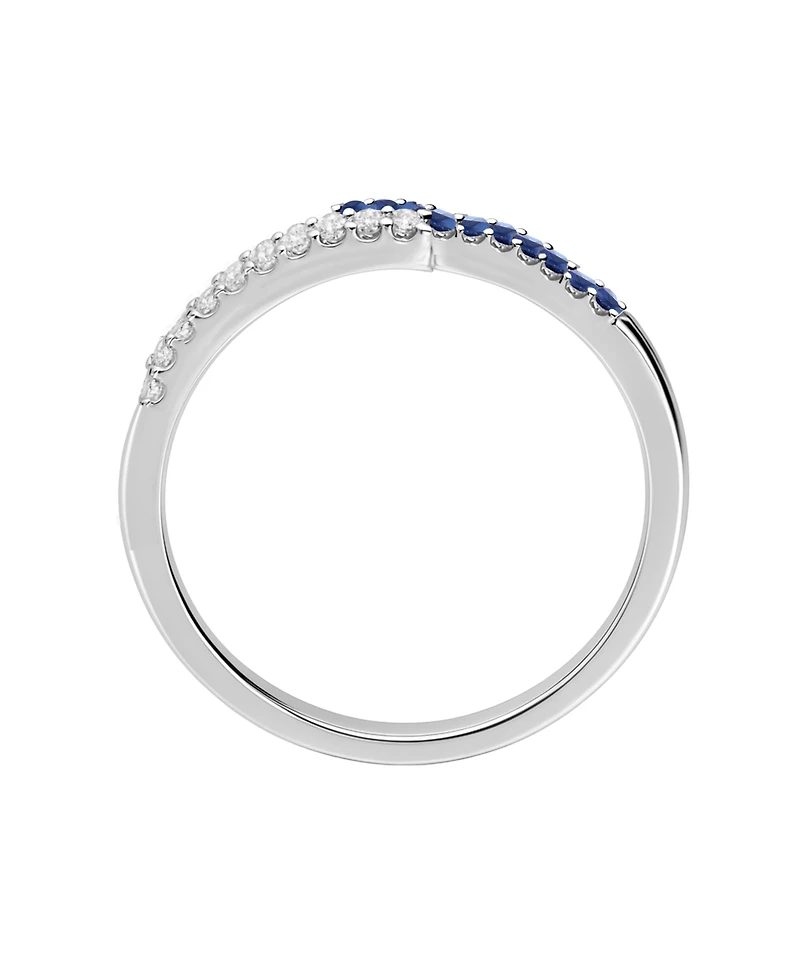 Macy's Lab-Grown Ruby (1/4 ct. t.w.) & White Sapphire (1/5 Ring 14k Gold Over Sterling Silver (also Emerald)