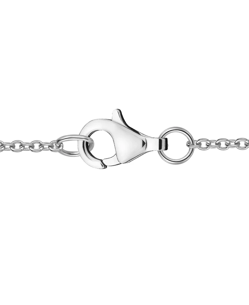 Macy's Lab-Grown Sapphire (5/8 ct. t.w.) Necklace Sterling Silver (also Multi-Stone)