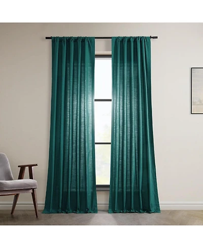 Half Price Drapes Dune Textured Cotton Curtain Pair (2 Panels)