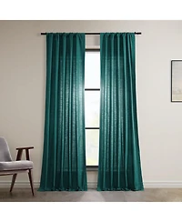 Half Price Drapes Dune Textured Cotton Curtain Pair (2 Panels)