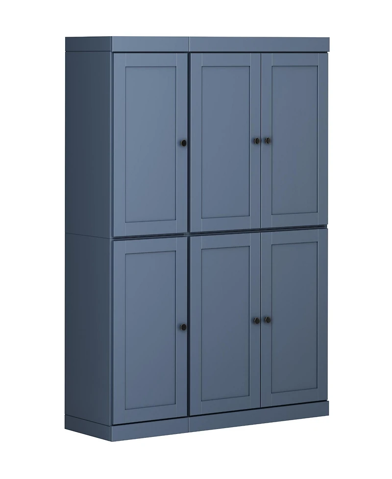Palace Imports 100% Solid Wood 48.5" Pantry Cabinet with Shaker Doors & Adjustable Shelves