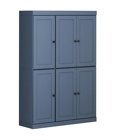 Palace Imports 100% Solid Wood 48.5" Pantry Cabinet with Shaker Doors & Adjustable Shelves