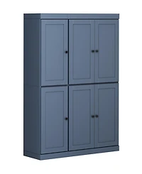 Palace Imports 100% Solid Wood 48.5" Pantry Cabinet with Shaker Doors & Adjustable Shelves