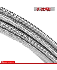 5 Core Guitar Strings; 0.010-0.048 Steel Gauge; w Deep Bright Tone; Consistent Feel for 6 String - Gs Ac