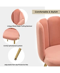 Contemporary Juan Side Chair with Tufted Back