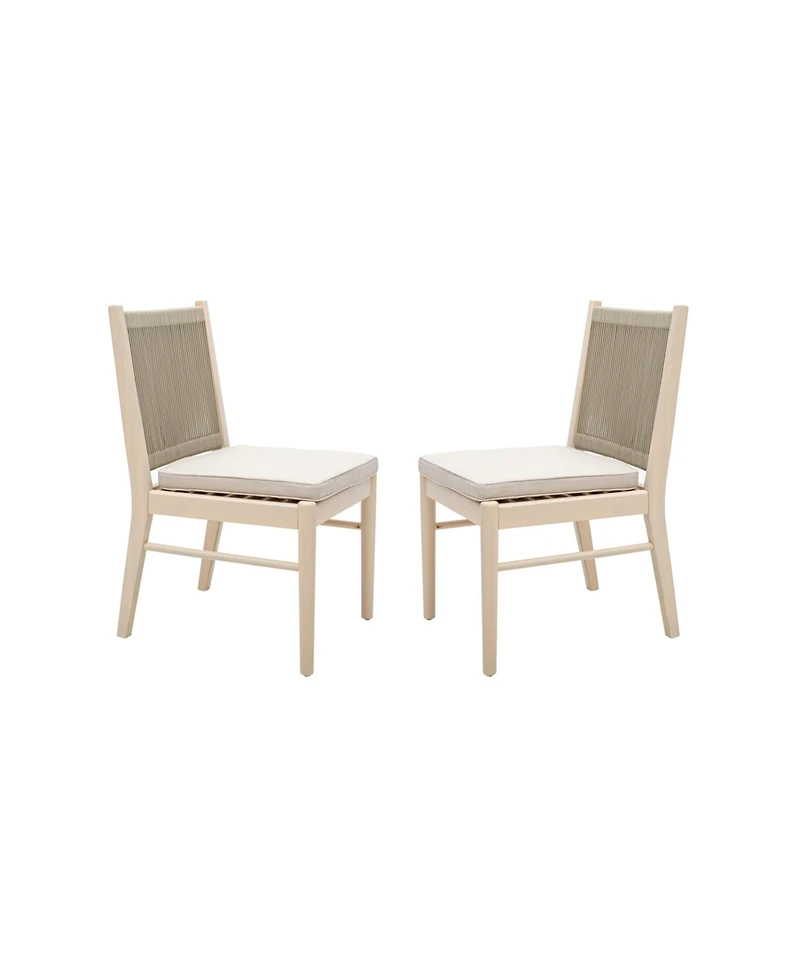 Streamdale Furniture Cordoba Acacia Wood Dining Chair With Water-Repellent Fabric