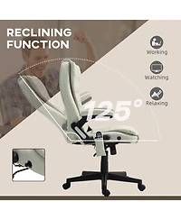 Vinsetto 6 Point Vibrating Massage Office Chair with Lumbar Heat