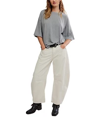 Free People Women's Perfect Oversized Short-Sleeve T-Shirt