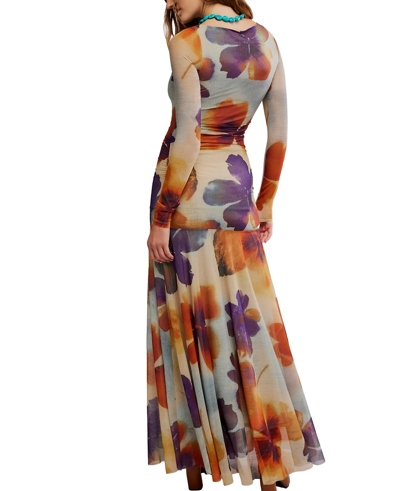 Free People Women's Sunnei Boat Neck Maxi Dress