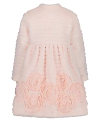 Blueberi Boulevard Baby Girls Fit and Flare Dress Long-Sleeve Coat, 2-Piece Set