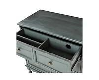 Hippe 32" Height 3 - Drawer Bedside Table with Solid Wood Legs