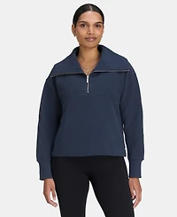 Sweaty Betty Women's Peaceful Rib Half-Zip Cropped Sweatshirt