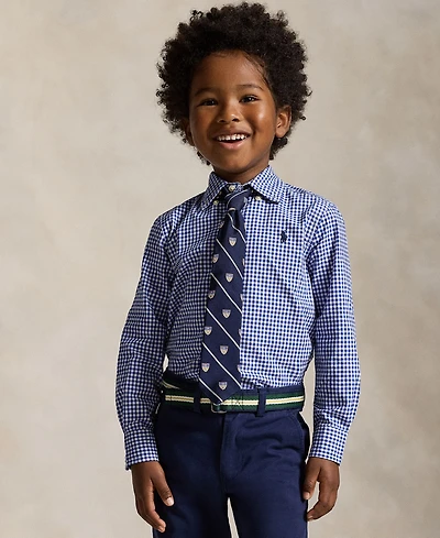 Polo Ralph Lauren Toddler and Little Boys Gingham Cotton Poplin Shirt