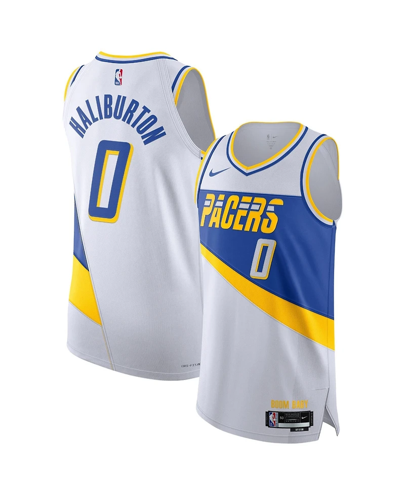 Nike Men's and Women's Tyrese Haliburton White Indiana Pacers 2025/26 City Edition Authentic Jersey
