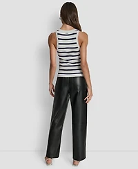 Dkny Jeans Women's Striped Sleeveless Top
