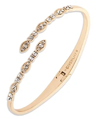 Givenchy Glass Crystal Bypass Cuff Bracelets (also Gold-Tone and Rose Gold-Tone)