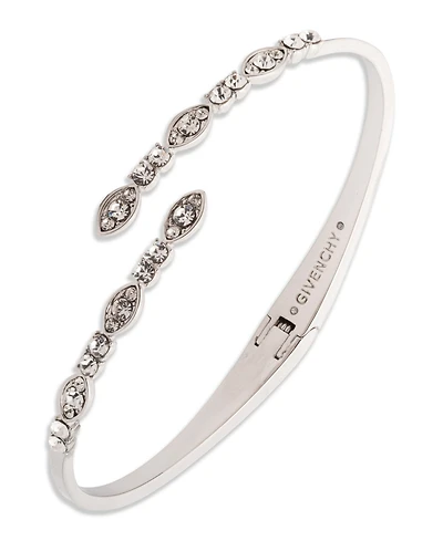 Givenchy Glass Crystal Bypass Cuff Bracelets (also Gold-Tone and Rose Gold-Tone)