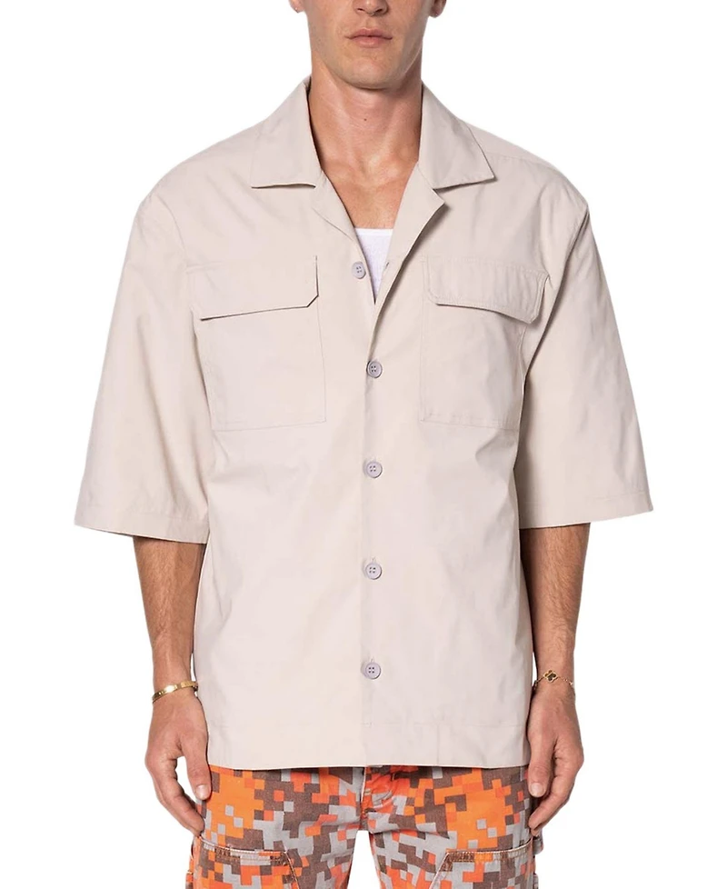 mnml Men's Lined Woven Nylon Shirt