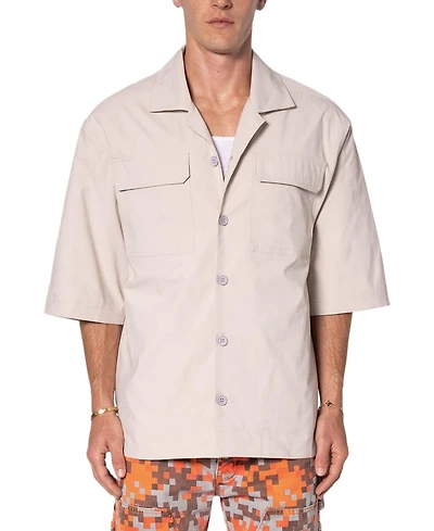mnml Men's Lined Woven Nylon Shirt