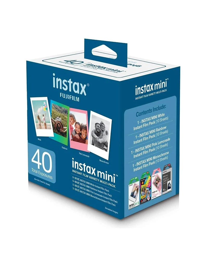 Fujifilm Instax Mini Instant Film Variety Value Pack, 40 Exposures