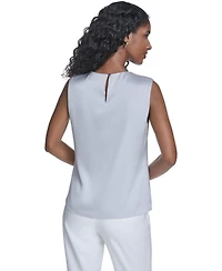 Calvin Klein Women's Solid Sleeveless Crewneck Top