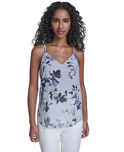 Calvin Klein Women's Printed Metallic Dot Camisole Top