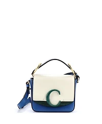 Pre-Owned Chloe Mini C Flap Bag Leather