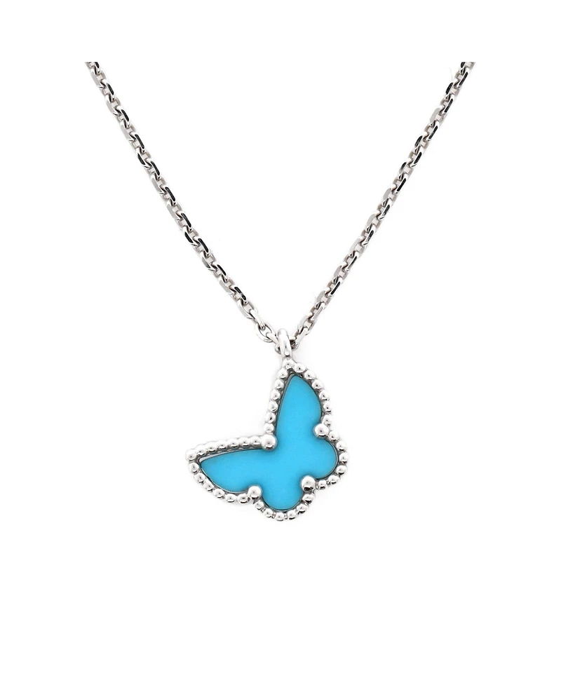 Pre-Owned Van Cleef & Arpels Sweet Alhambra Butterfly Pendant Necklace