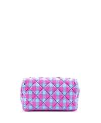 Pre-Owned Versace East West Medusa Icon Chain Flap Bag Quilted Tweed