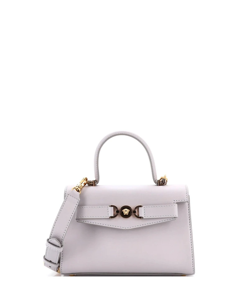 Pre-Owned Versace Small Medusa 95 Top Handle Bag Leather