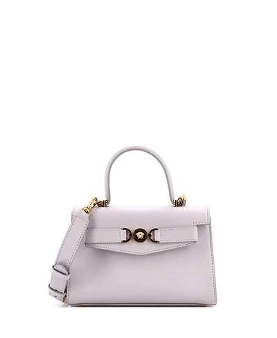 Pre-Owned Versace Small Medusa 95 Top Handle Bag Leather