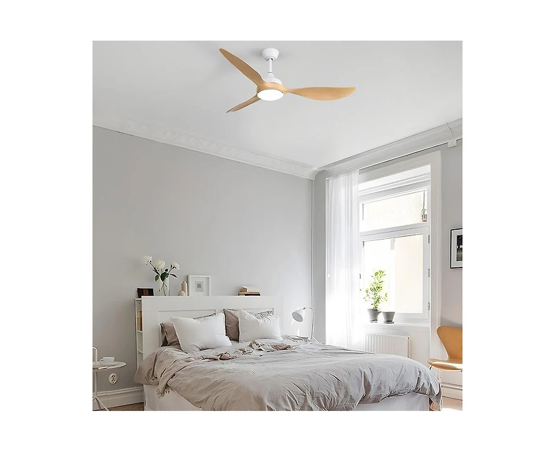 Sofucor 56-inch Modern 3-Blade Ceiling Fans with Led Pendant Lamp and Remote Control