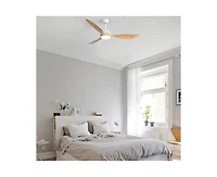 Sofucor 56-inch Modern 3-Blade Ceiling Fans with Led Pendant Lamp and Remote Control