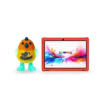 Linsay New 10.1" Super Bundle Kids Tablet Octa Core 128GB Newest Android 13 Kids Defender Case and Smart Chicken Toy Lights and Music show