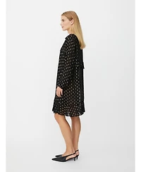 Masai Copenhagen Women's Long Sleeve V-Neck A-Line Dress
