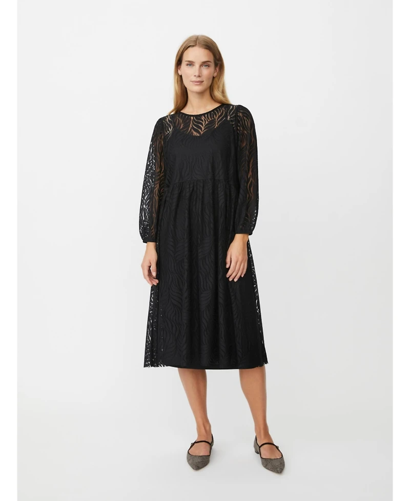 Masai Copenhagen Women's Naylora Long Sleeve A-Line Midi Dress