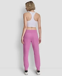 Dkny Women's Metallic Bubble Slim Fit Jogger Pants