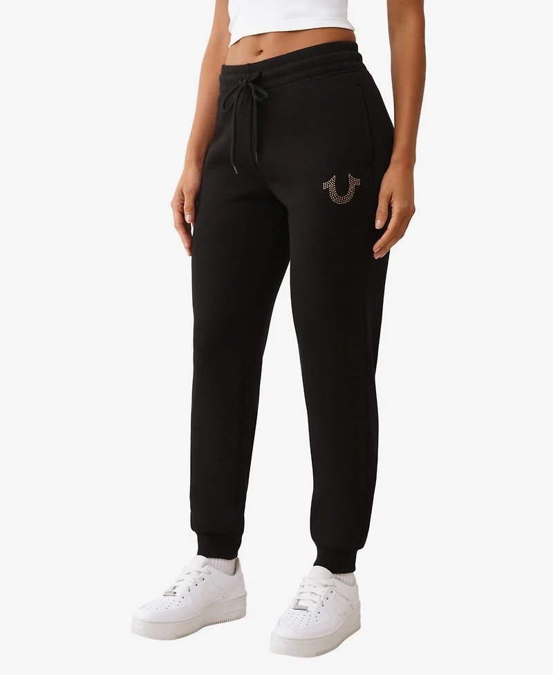 True Religion Women's Crystal Jogger Pants