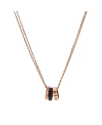 Pre-Owned Cartier Love 3 Ring Pendant Necklace